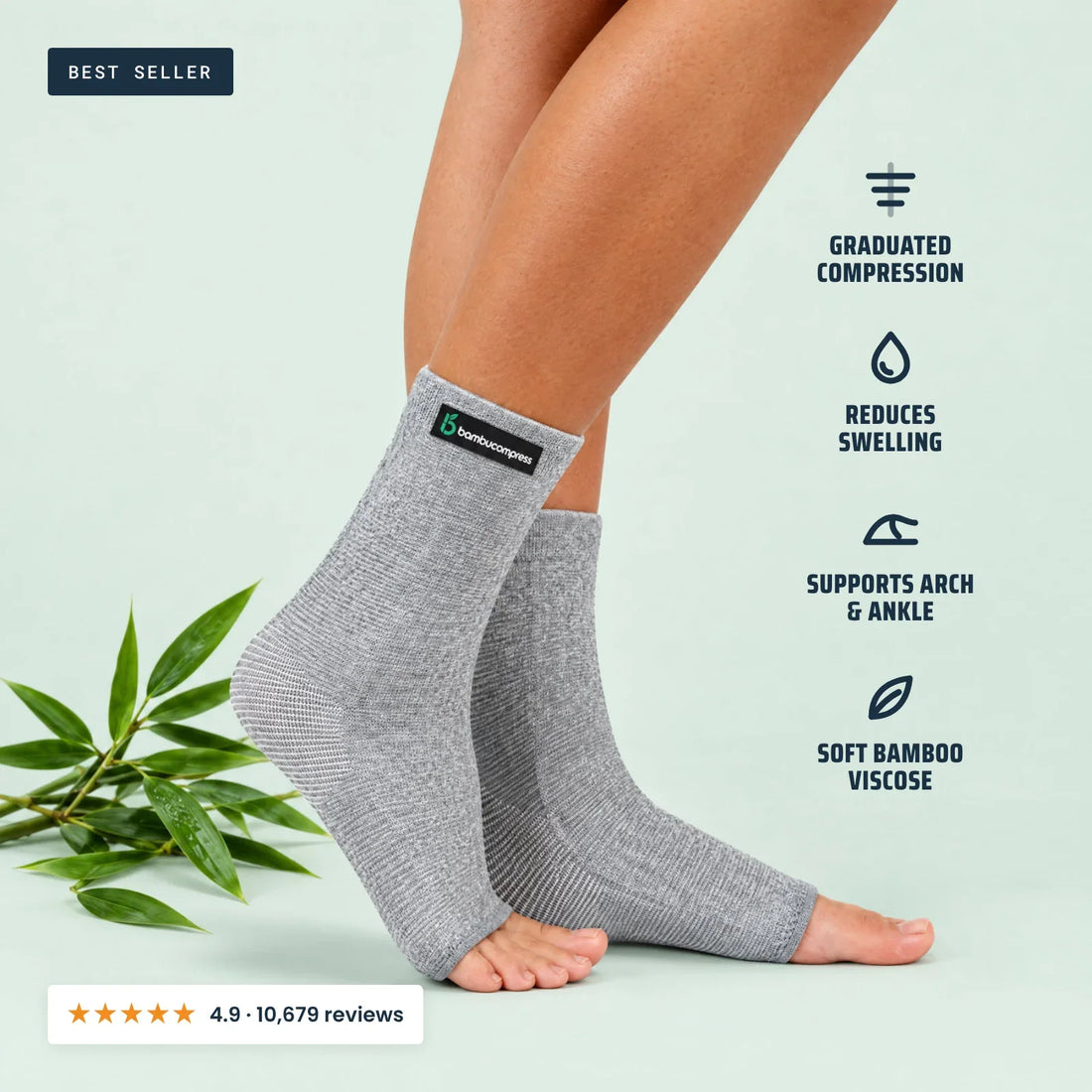 FLEX+ Bamboo Arch & Ankle Sleeve