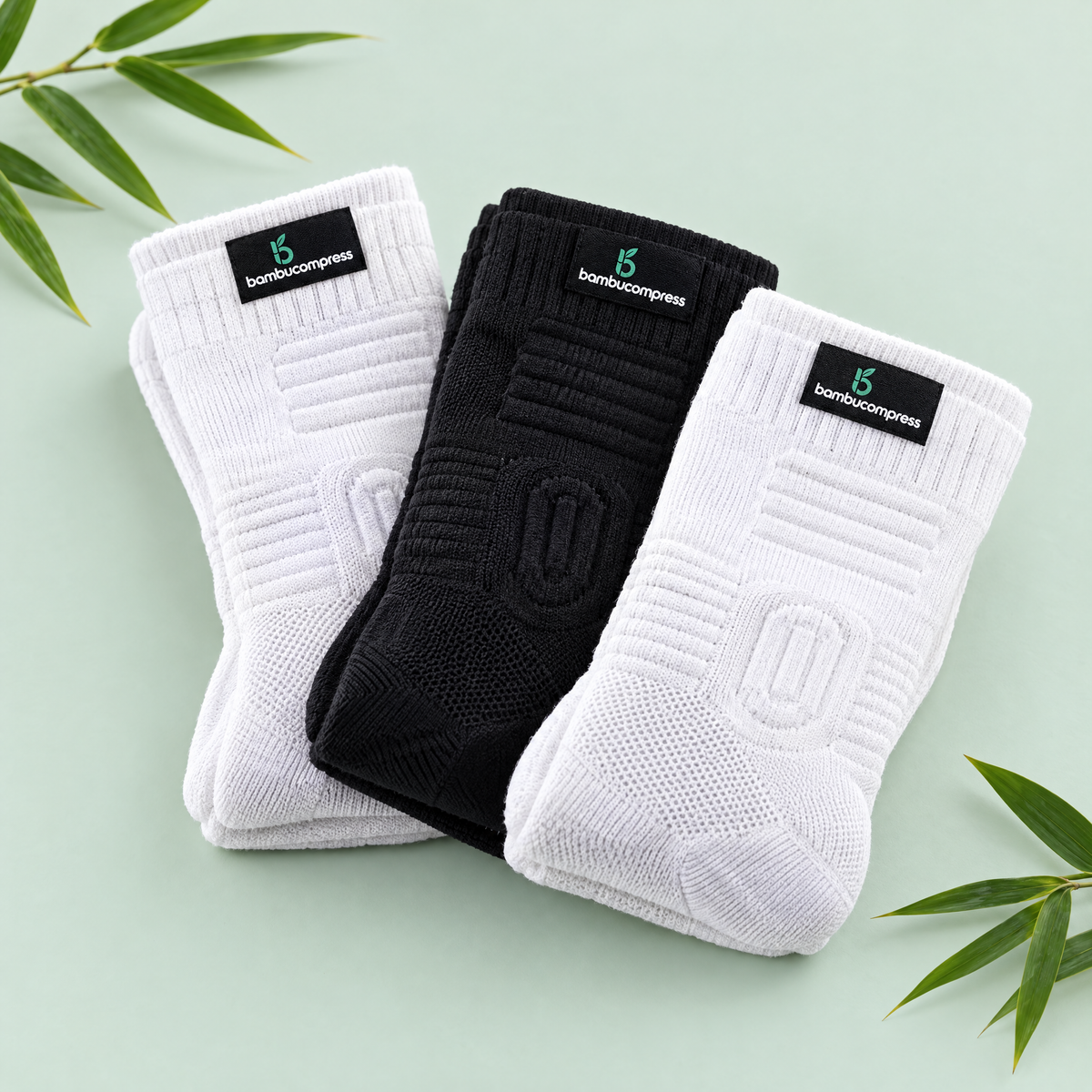 STEADY+ Cushion Compression Socks (3-Pack) by BambuCompress