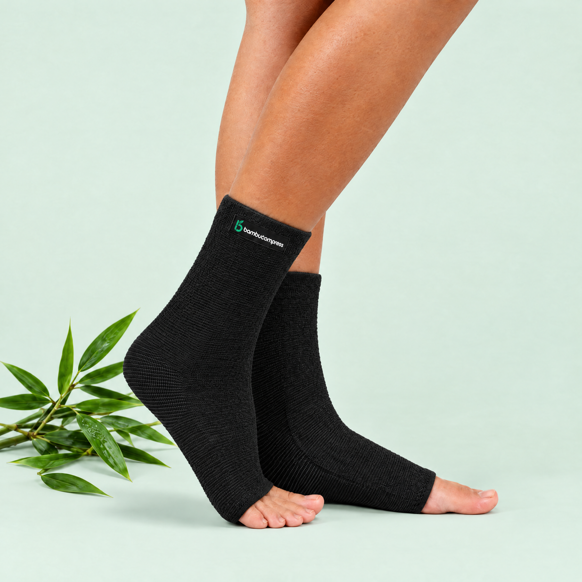 FLEX+ Bamboo Arch & Ankle Sleeve | Black