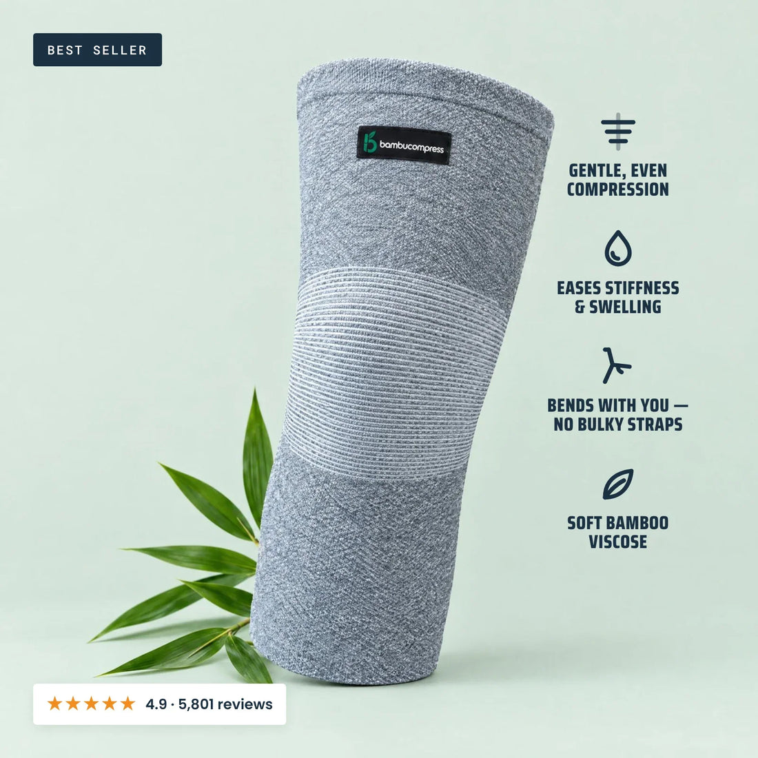 FLEX+ Bamboo Knee Sleeve