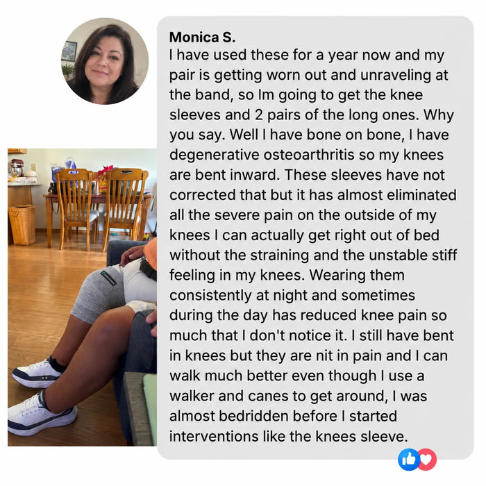 Monica S. review: bone on bone osteoarthritis pain much lower