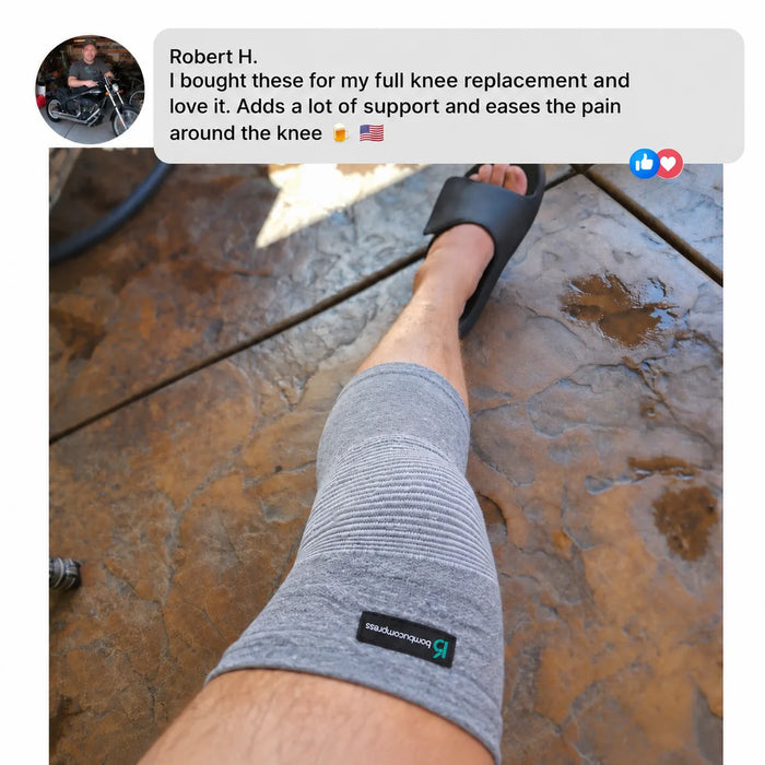 Robert H. review: BambuCompress knee sleeve customer