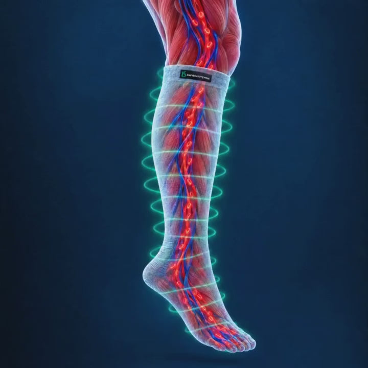 AIR+ Light Compression Socks gentle compression animation